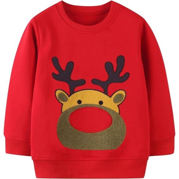 Toddler Boys Girls Sweatshirts Christmas Sweater - Baby Long Sleeve Tops